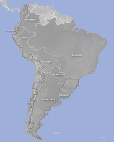Gefahrene Strecken in Südamerika