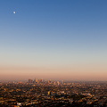 Los Angeles mit Mond