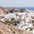 Aussicht &uuml;ber die Altstadt und den Hafen von Muscat
