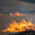 Die Felder brennen in Griechenland