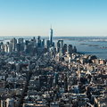 Aussicht vom Empire State Building auf Manhattan Downtown