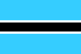 Flagge Botswana