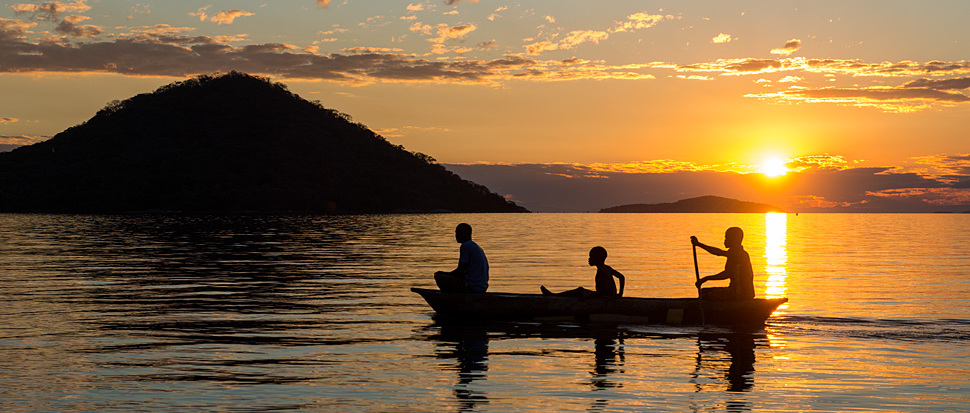Fischerboot auf dem Malawisee