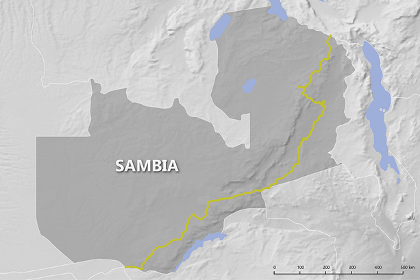 Reiseroute Sambia