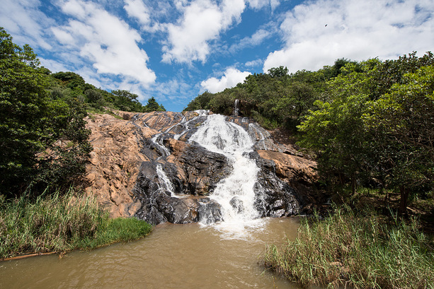 An den Phophonyane Falls in Swasiland