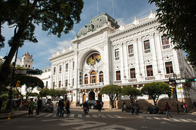 Ist das Bolivien? Ehemaliges Regierungsgebäude in Sucre.