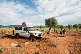 Havarie beim Himba-Dorf