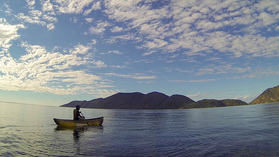Fischerboot auf dem Malawi See
