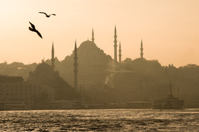 Sonnenuntergang über Istanbul