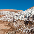 Eisfeld am Paso Agua Negra in Argentinien