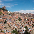 Aussicht &uuml;ber La Paz von der Gondelbahn aus