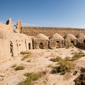 Der Innenhof der alten Karavanserai bei Damghan