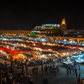 Blick auf die Gark&uuml;chen in Marrakesch
