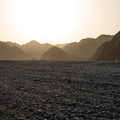 Sonnenuntergang im Wadi Abyad