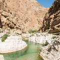 Die Schwimmbecken im Wadi Shab