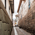 Kolonialbauten auf Inkafundamenten in Cusco