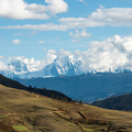 Cordillera Blanca mit verh&auml;ltnism&auml;ssig wenig Wolken