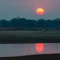 Sonnenuntergang &uuml;ber dem Luangwa