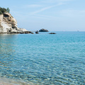 Am Strand bei Kavala in Griechenland