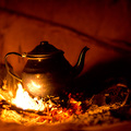 Tunesischer Tee vom Feuer