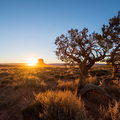 Sonnenuntergang in der Navajo Indian Nation