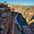 So sehen 880 H&ouml;henmeter am Toroweap Aussichtspunkt am Grand Canyon aus