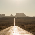 Eindr&uuml;ckliche Anfahrt ins Monument Valley