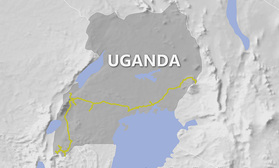 Reiseroute in Uganda