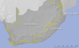 Route Südafrika, Lesotho und Swaziland