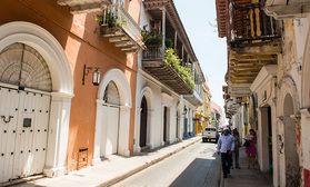 In der Altstadt von Cartagena